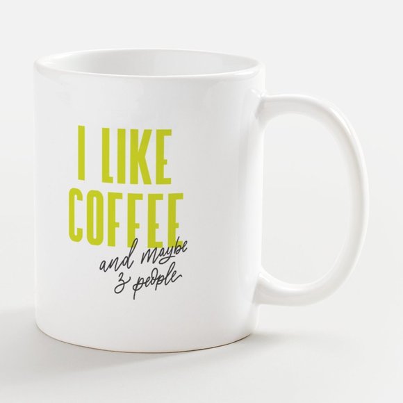 I LIKE COFFEE White Mug 11 oz. NWT - Picture 4 of 4